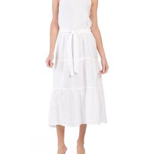 CLOTH & STONE Made In Usa Linen Tiered House Maxi